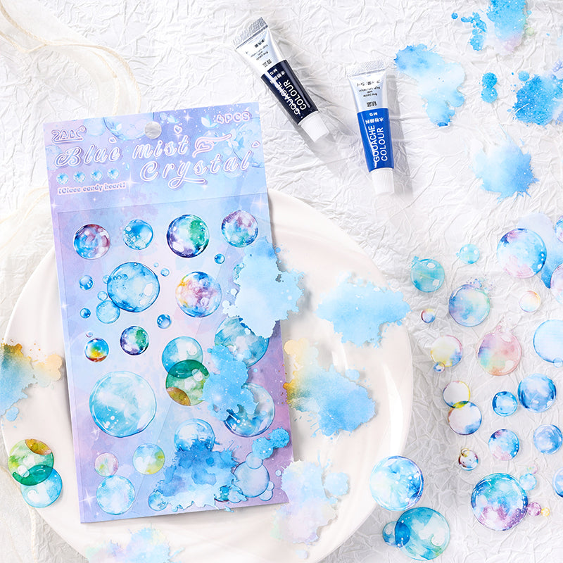 "Glazed Sugar Bubbles" 4 Sheets of Pre-cut PET Bubble Stickers