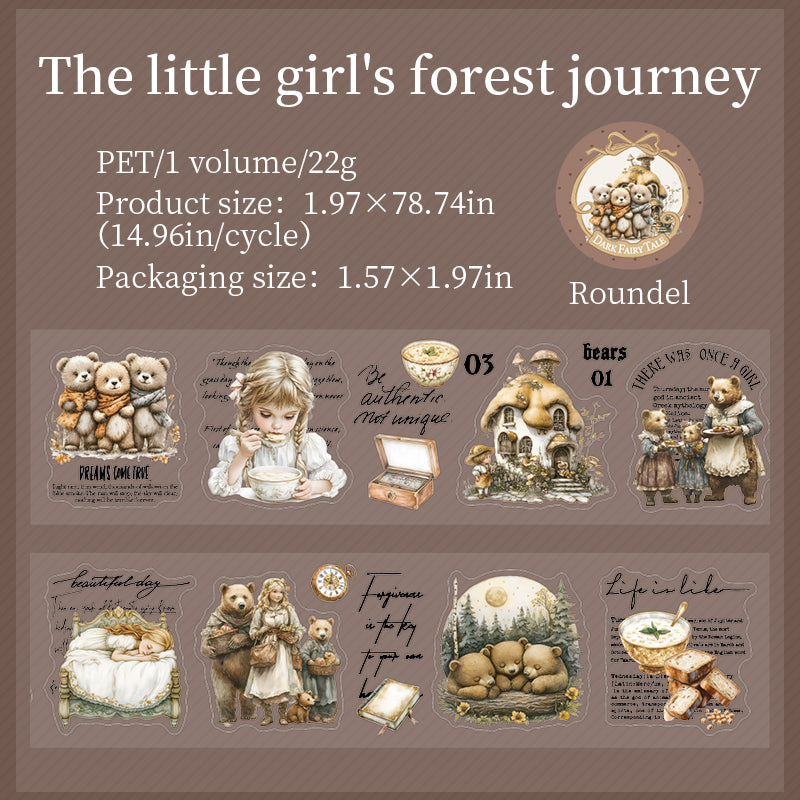 Dark Fairy Tale Pre-cut PET Tapes Princess Story Tales