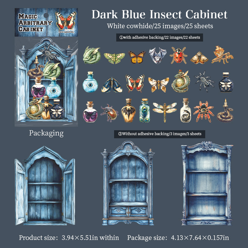"Magic Arbitrary Cabinet" Card Stickers 25 Sheets