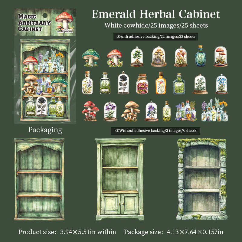 "Magic Arbitrary Cabinet" Card Stickers 25 Sheets