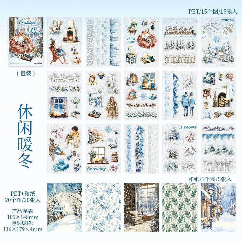 Garden Prelude Seasonal Sticker Books 20pcs in