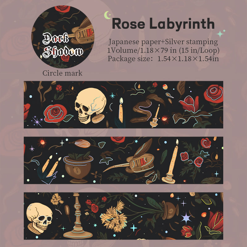"Dark Shadow Magic Realm" Washi Tape