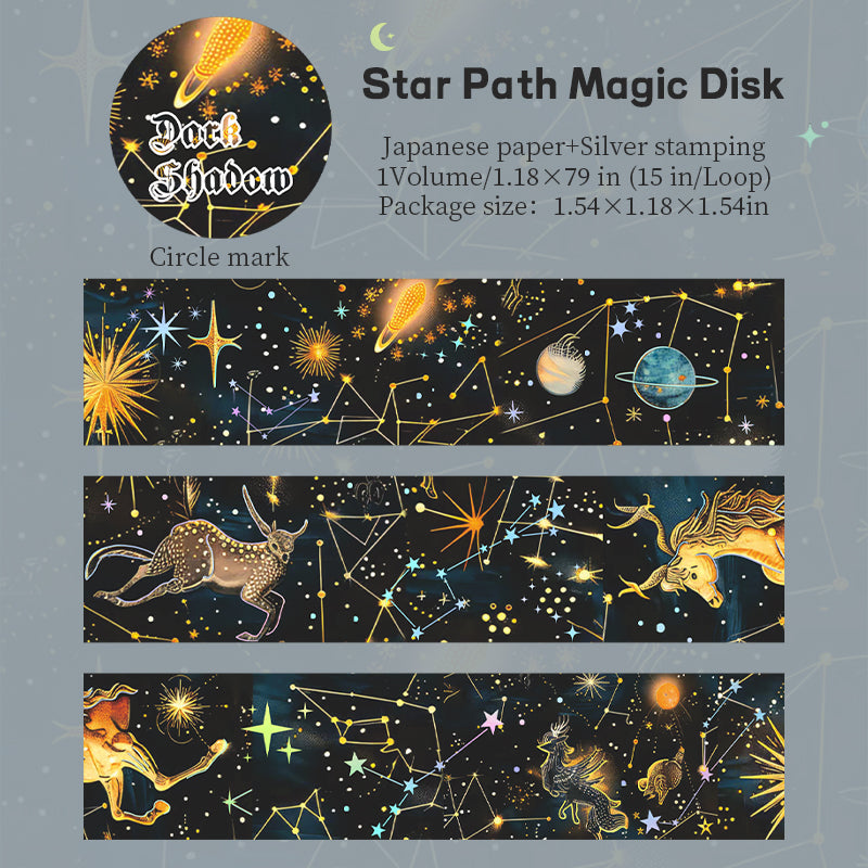 "Dark Shadow Magic Realm" Washi Tape