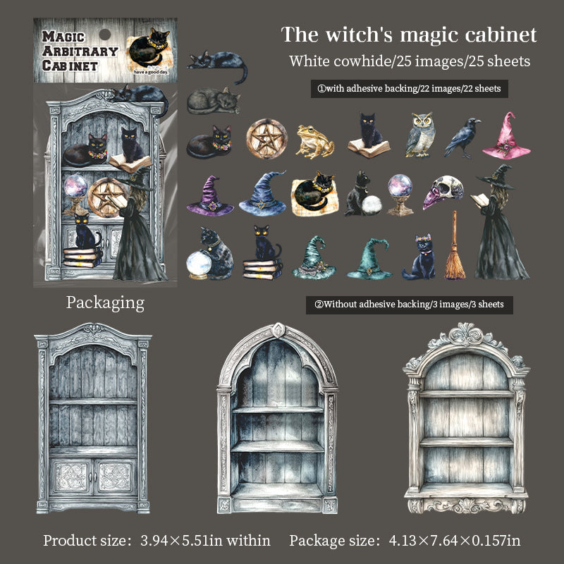 "Magic Arbitrary Cabinet" Card Stickers 25 Sheets