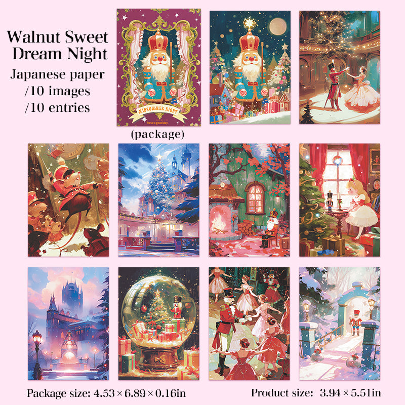 "Beauty Dream" 10pcs Fairytale Washi Background Stickers