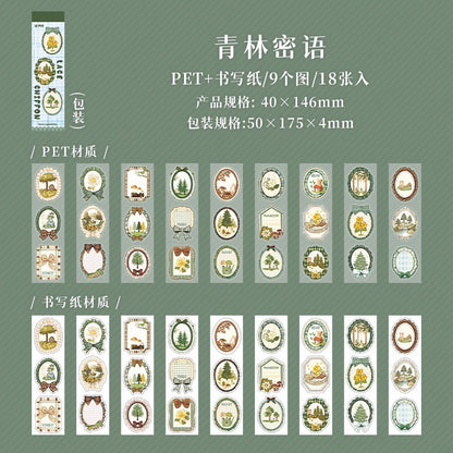 Lace Chiffon Sticker Books Cute Stickers Pre-cut