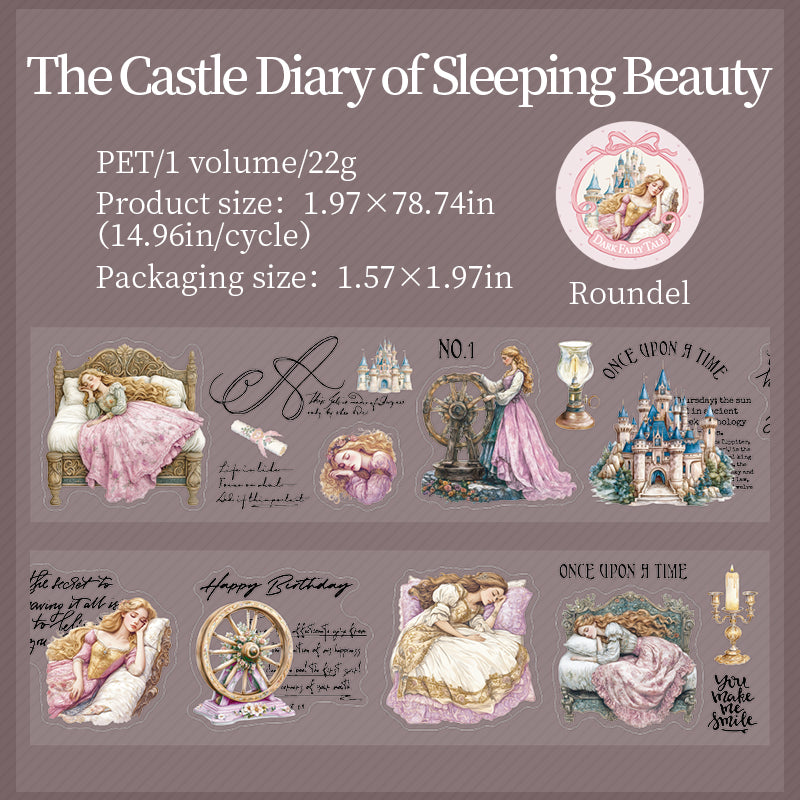 Dark Fairy Tale Pre-cut PET Tapes Princess Story Tales