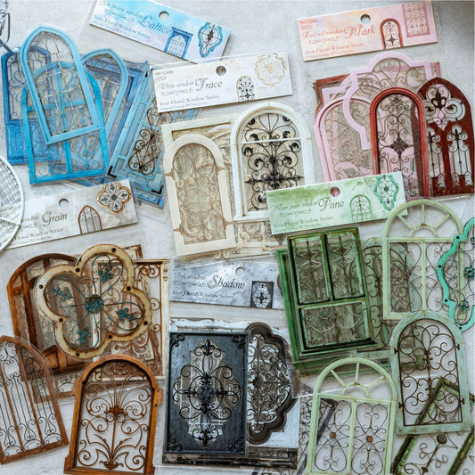 Rusty Window 20pcs Large Sized PET Window Stickers