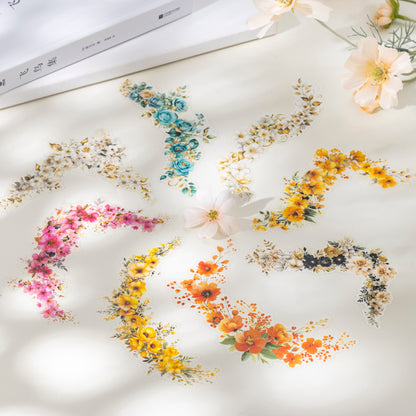 "Floral Expansion" 10pcs Large Sized Flower Stickers