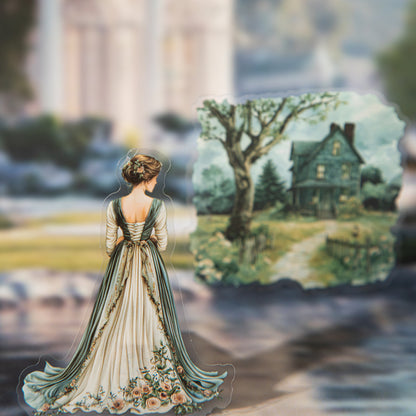 "Literary Story" 20pcs PET Stickers Decorative Stickers