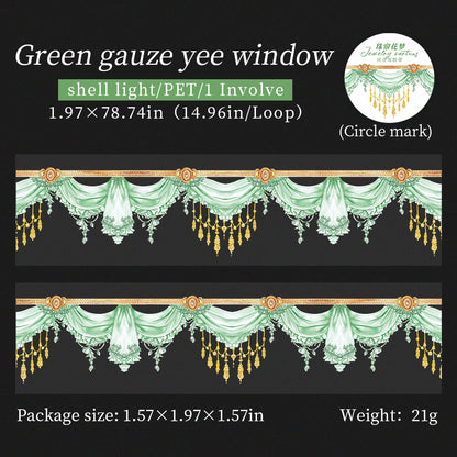 "Jewelry Curtains" Shiny PET Tapes