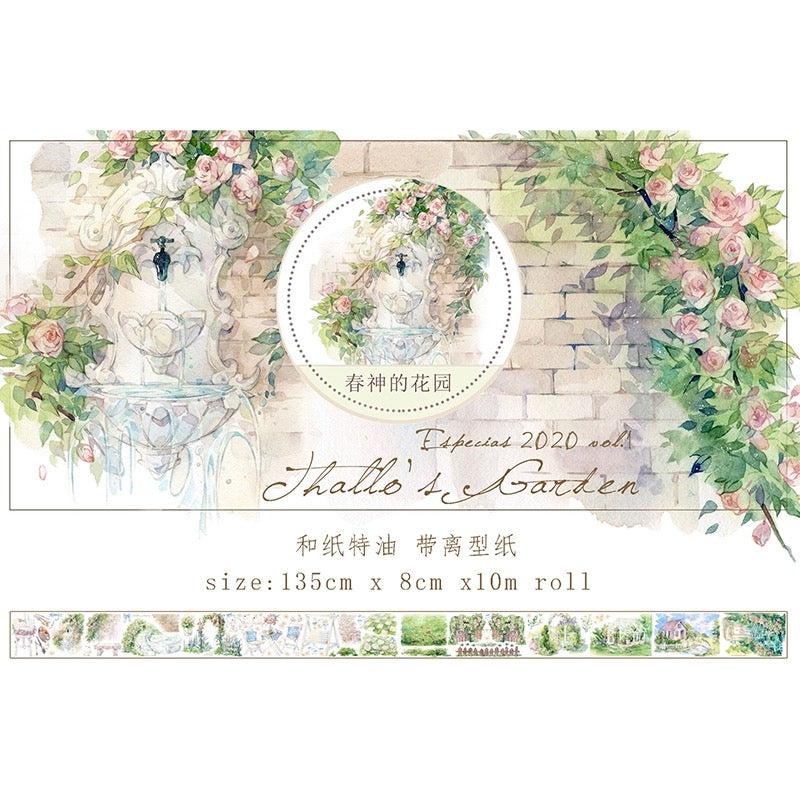 (26.June) Thallo's Garden Washi Tape 135cm full circulation/ one loop