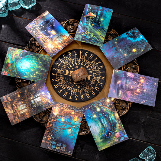 "Twilight Forest" Fairy Forest 10 Sheets of Stickers for Scrapbook Background