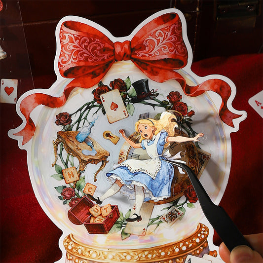 "Dreaming in Wonderland" Alice in Wonderland PET Stickers