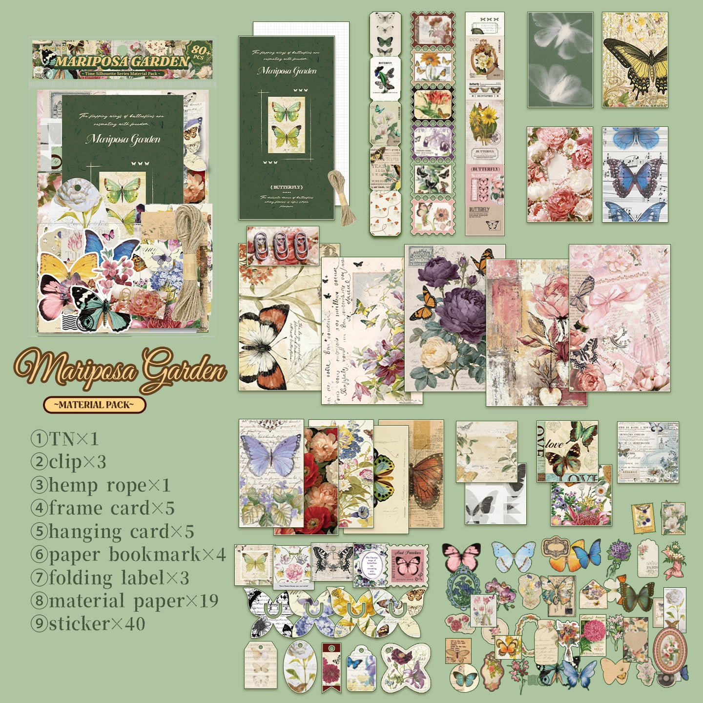 "Time Silhouette" Journal Supplies Pack for Starters