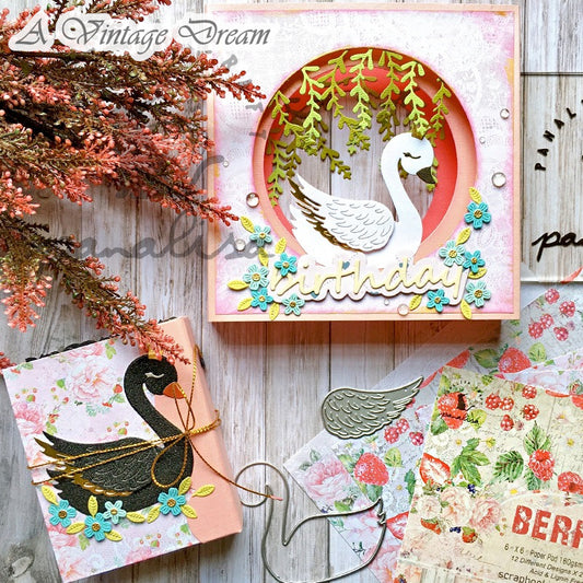 (10.August) Swan Cutting Die for DIY Arts and Scrapbooking