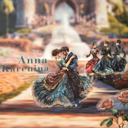 "Literary Story" 20pcs PET Stickers Decorative Stickers