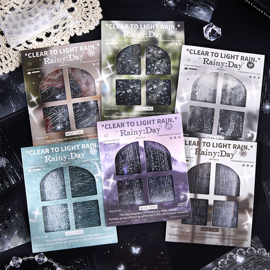 "Rainy Day" 20pcs PET Stickers
