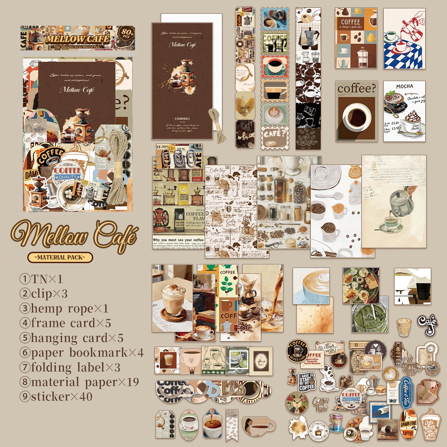 "Time Silhouette" Journal Supplies Pack for Starters