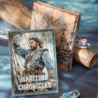 "Maritime Chronicles" 30 Sheets of Scrapbooking Decorative Papers