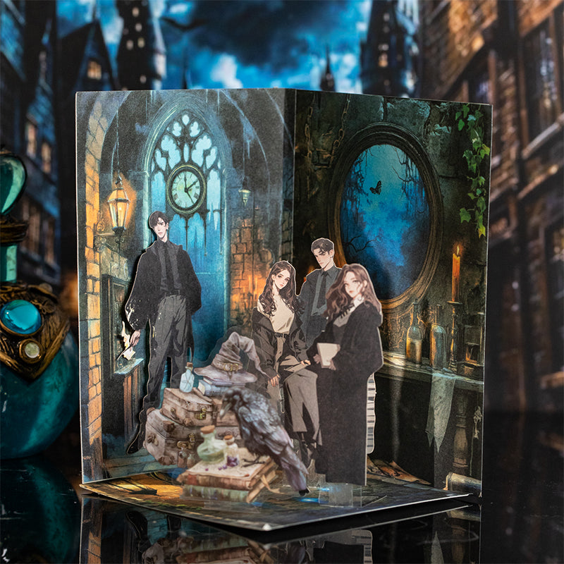 "Magic Academy" 15pcs Wizards and Witches Character Stickers