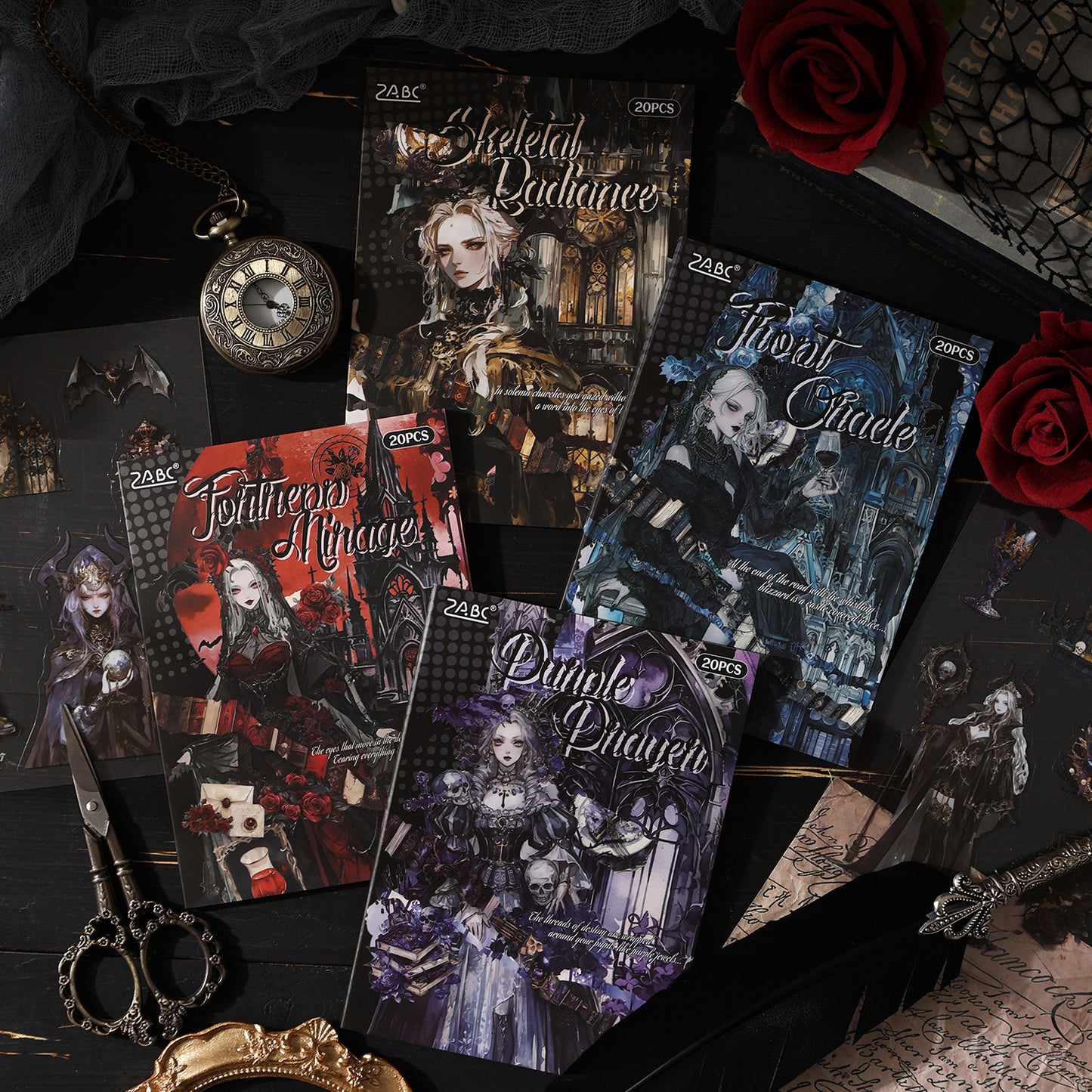 "Dark Night" Gothic PET Sticker Books