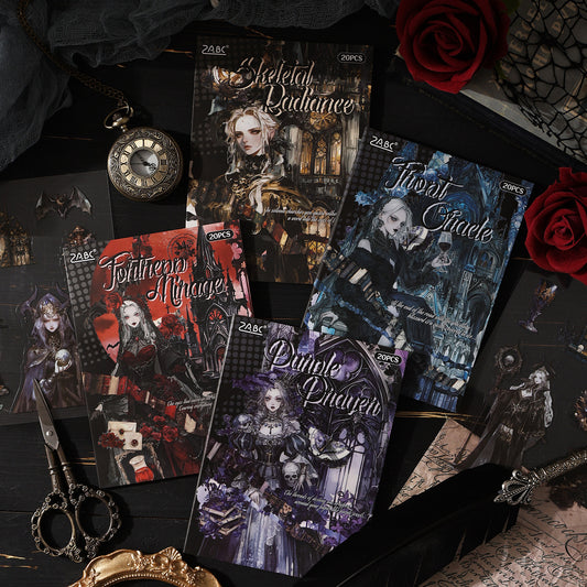 "Dark Night" Gothic PET Sticker Books