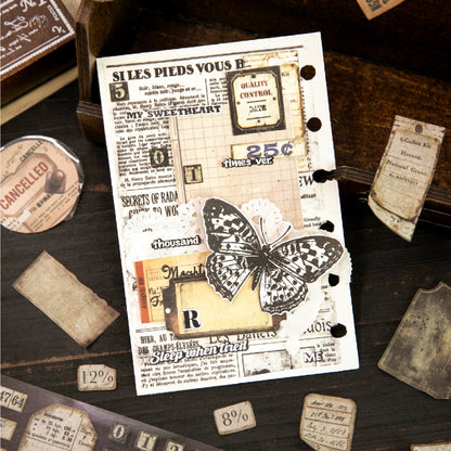 "Vintage Labels" Pre-cut Washi Tapes for Scrapbooking