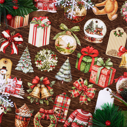 Winterthology 20pcs Medium Sized Christmas Cardboard Stickers