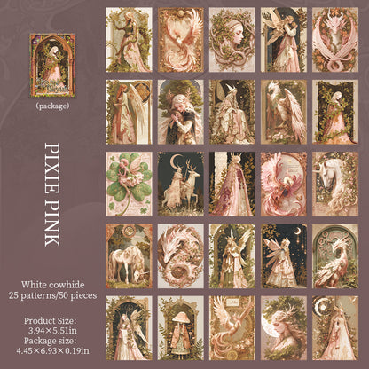 "Living in a Fairy Tale" 50 Sheets of Witchy Scrapbooking Papers