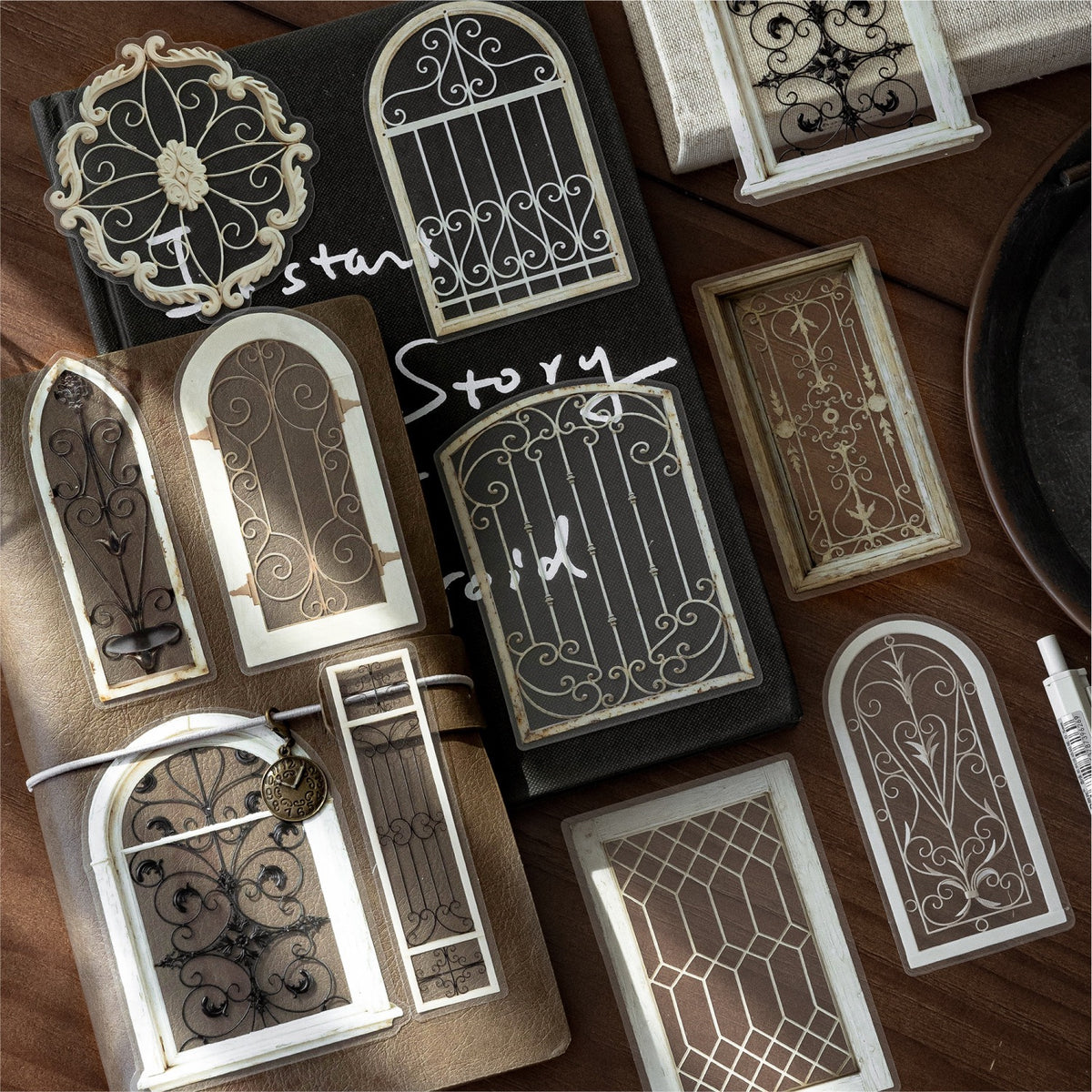 Rusty Window 20pcs Large Sized PET Window Stickers