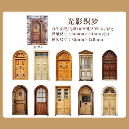 Door & Window Dreams 20pcs Cardboard Stickers