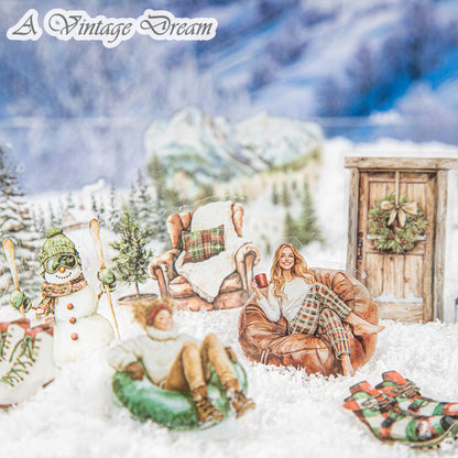 “The Fun of Winter” 25pcs PET Stickers no repeat