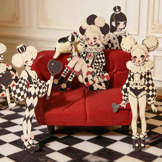 "Chestnut's Outfit" 15pcs Cute Dolls PET Stickers