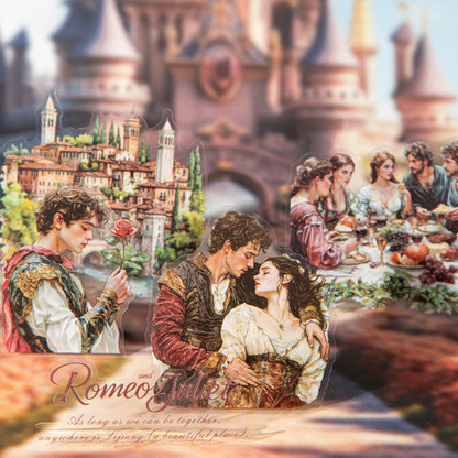 "Literary Story" 20pcs PET Stickers Decorative Stickers