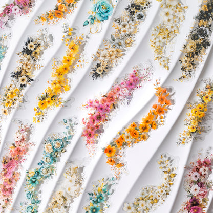 "Floral Expansion" 10pcs Large Sized Flower Stickers
