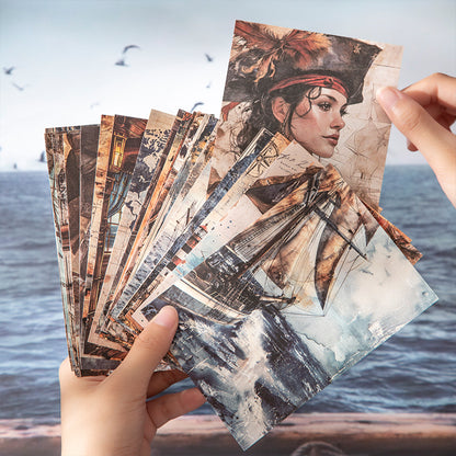 "Maritime Chronicles" 30 Sheets of Scrapbooking Decorative Papers