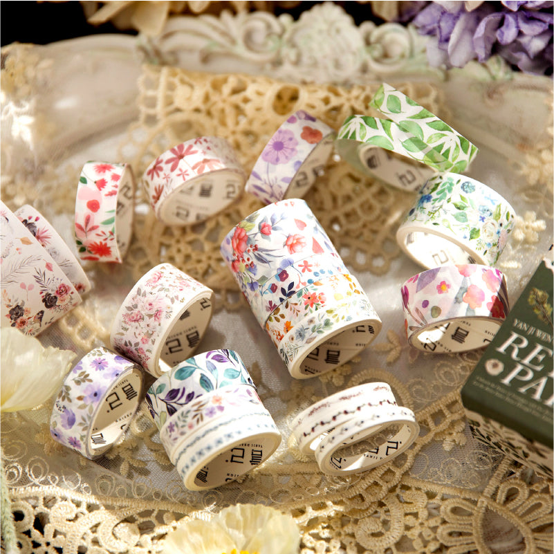 "Retro Party" Washi Tapes Box 20 Rolls in Washi Tapes With Backing