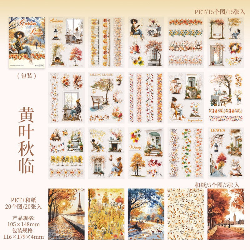 Garden Prelude Seasonal Sticker Books 20pcs in