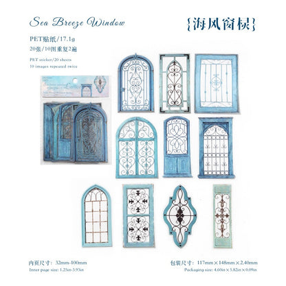 Rusty Window 20pcs Large Sized PET Window Stickers