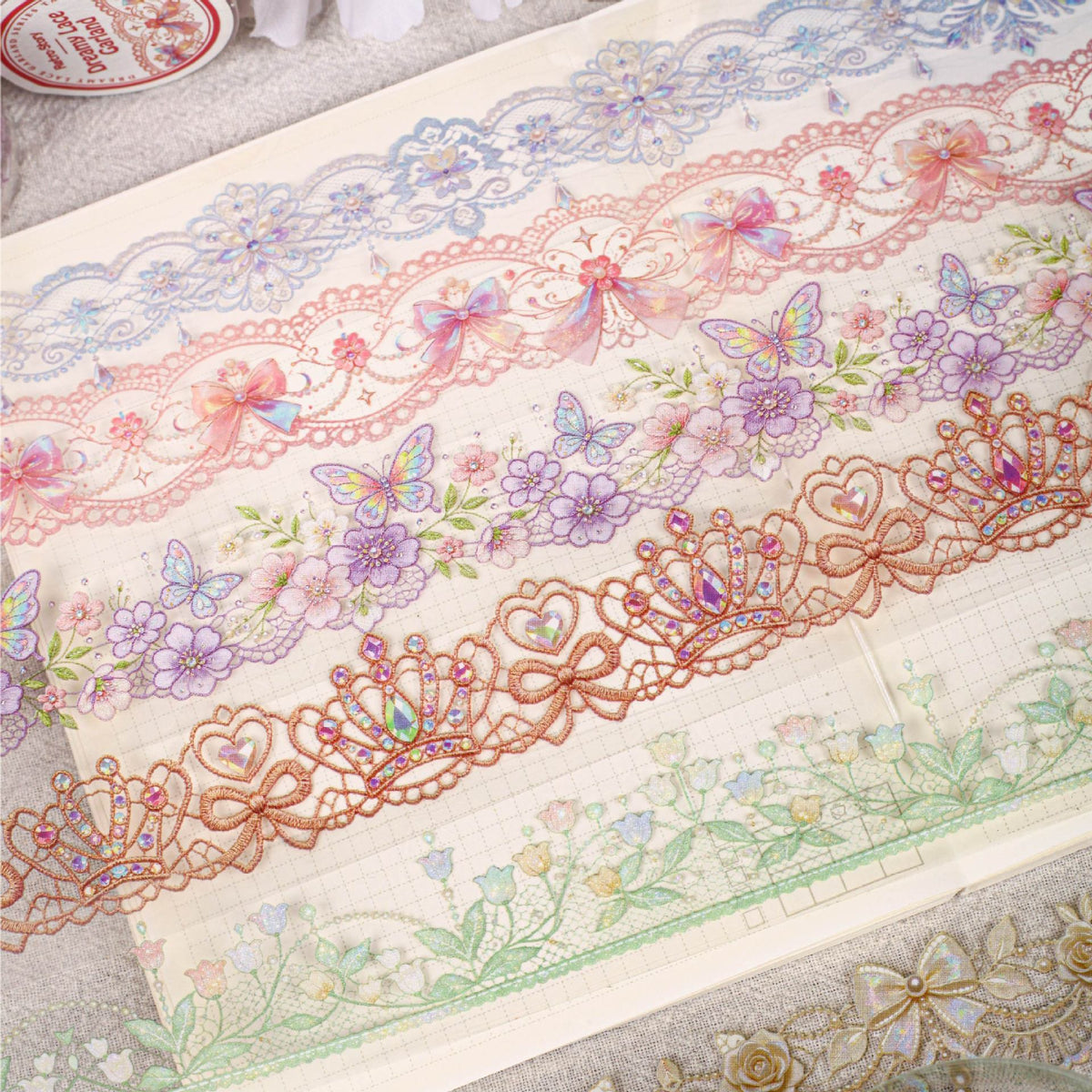 Dreamy Lace Garland PET Tape Pre-cut