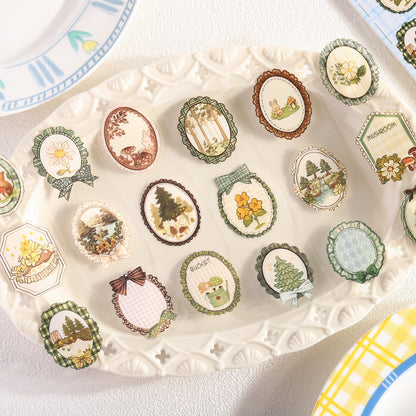 Lace Chiffon Sticker Books Cute Stickers Pre-cut