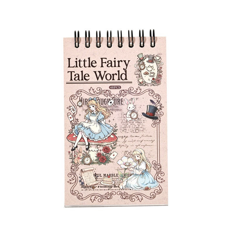 Little Fairytale World 48pcs Pre-cut Cute Sticker Book – A Vintage Dream