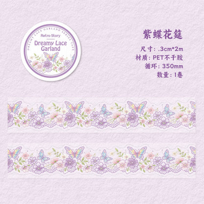 Dreamy Lace Garland PET Tape Pre-cut