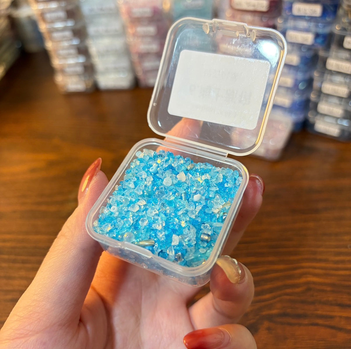 Assorted Glass Chip Beads, Resin Shaker & Journal Embellishments