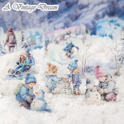 “The Fun of Winter” 25pcs PET Stickers no repeat