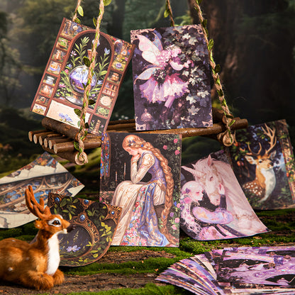 "Living in a Fairy Tale" 50 Sheets of Witchy Scrapbooking Papers