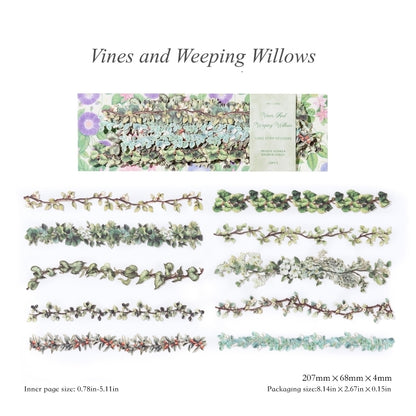 "Mountain Wild Flowers" 20pcs Long Strip Stickers