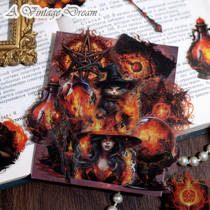"Magical Fantasy" 40pcs Witchy Vibe PET Stickers