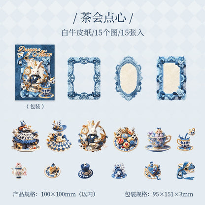 Dream & Alice 15pcs Wonderland Themed Stickers